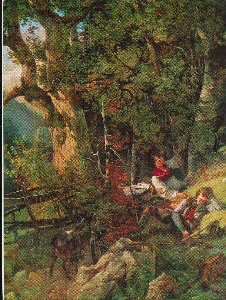 Mooie Kunstkaart van Karl Reinhold 1820 - 1887, Ophalen of Verzenden, 1940 tot 1960, Ongelopen, Cultuur en Media