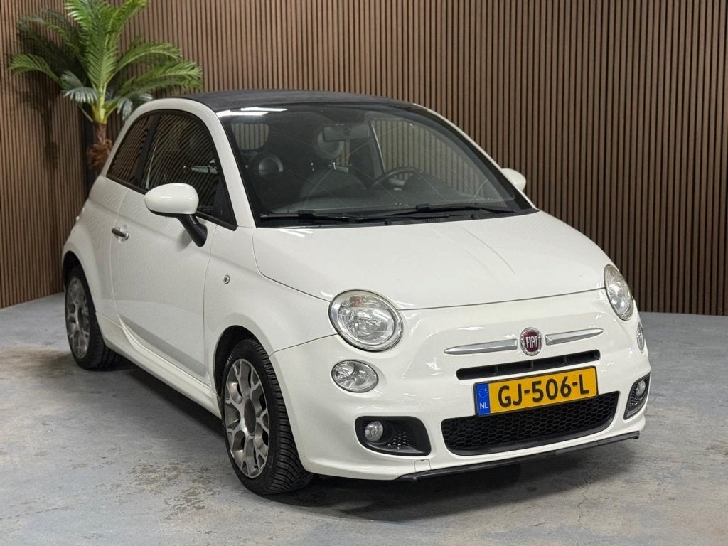 Fiat 500 C 0.9 TwinAir 500S, Auto's, Gebruikt, Wit, Bedrijf, Handgeschakeld
