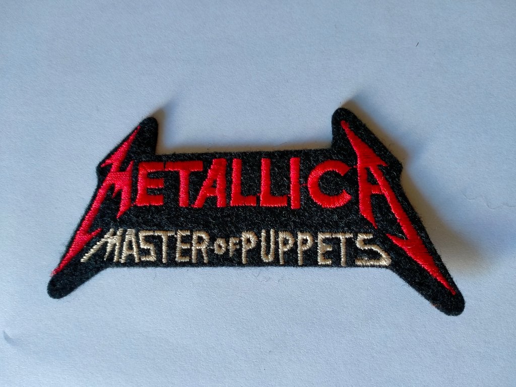 Metallica master of Puppets vintage logo patches metal rock, Ophalen of Verzenden, Zo goed als nieuw, Kleding