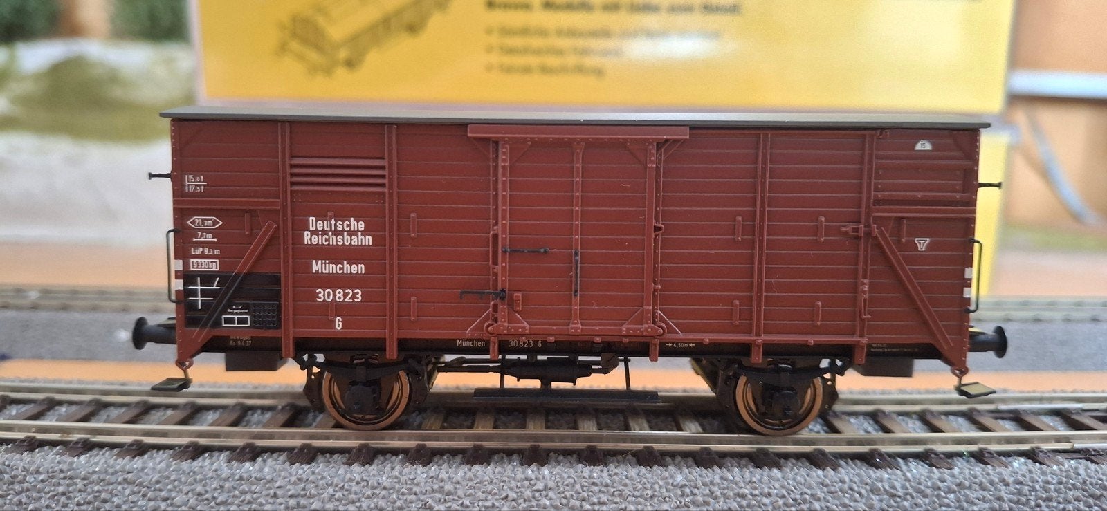 Brawa 48206 goederenwagon DRG, zo goed als nieuw, Overige merken, Gelijkstroom of Wisselstroom, Wagon, Ophalen of Verzenden