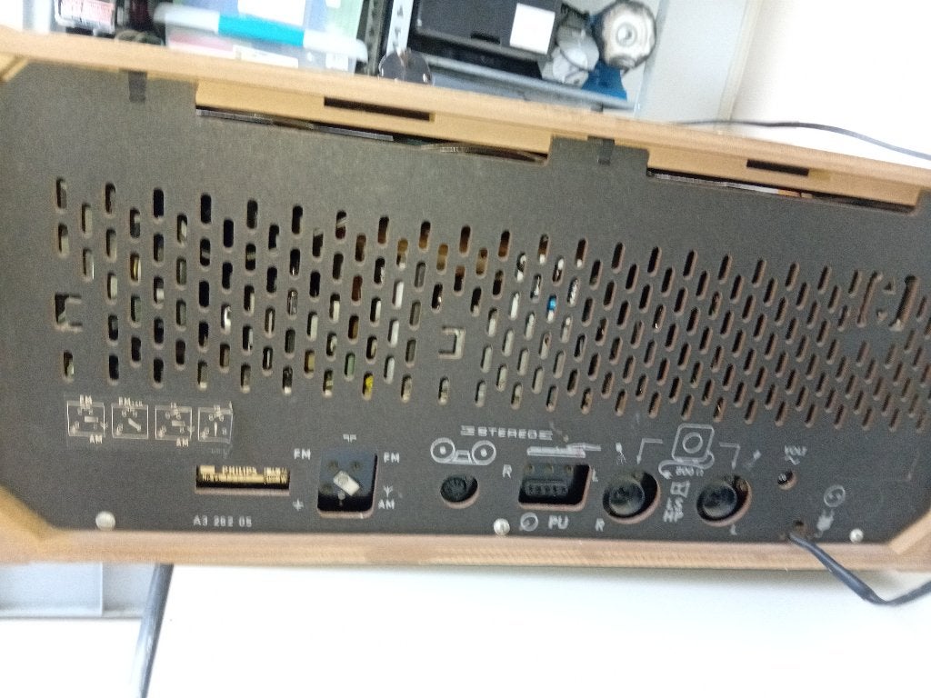 Vintage Philips Bi-Ampi stereo Radio X43A/01 - Werkend, Ophalen, Gebruikt, Radio