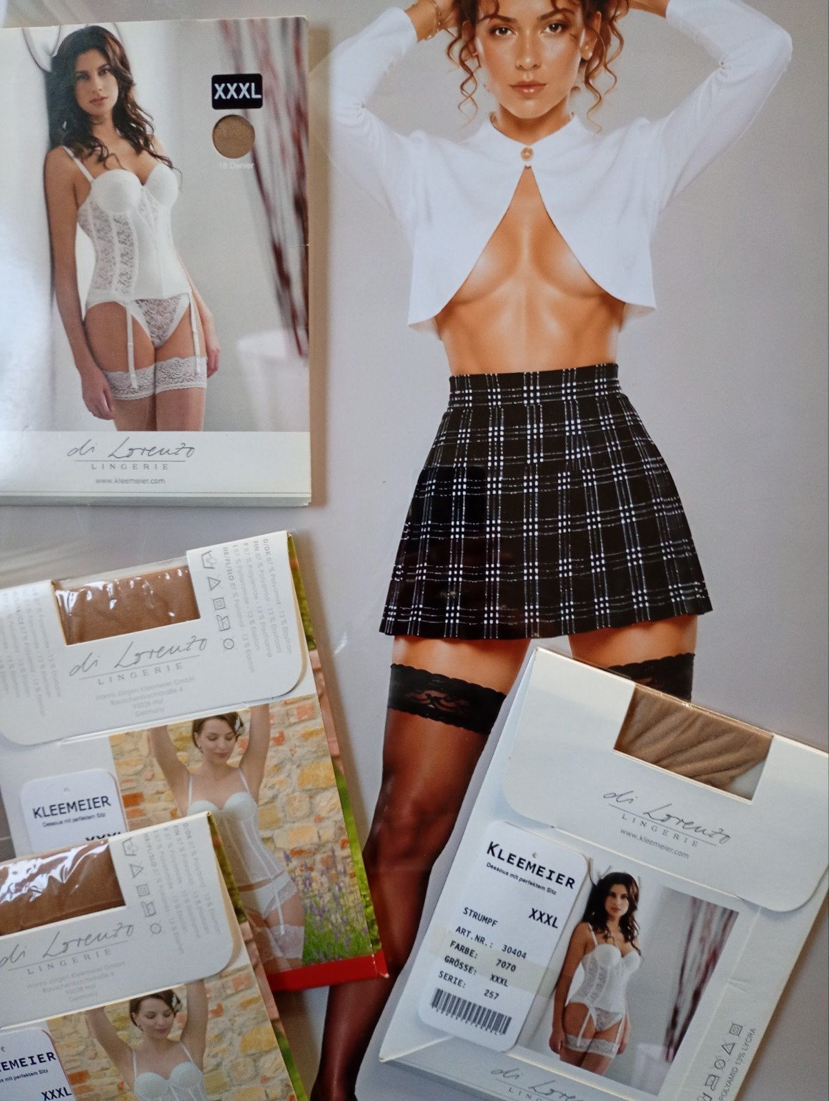Hold Up kousen transparant XXXL, Stay-up kousen, Zwart, Nieuw, Overige maten