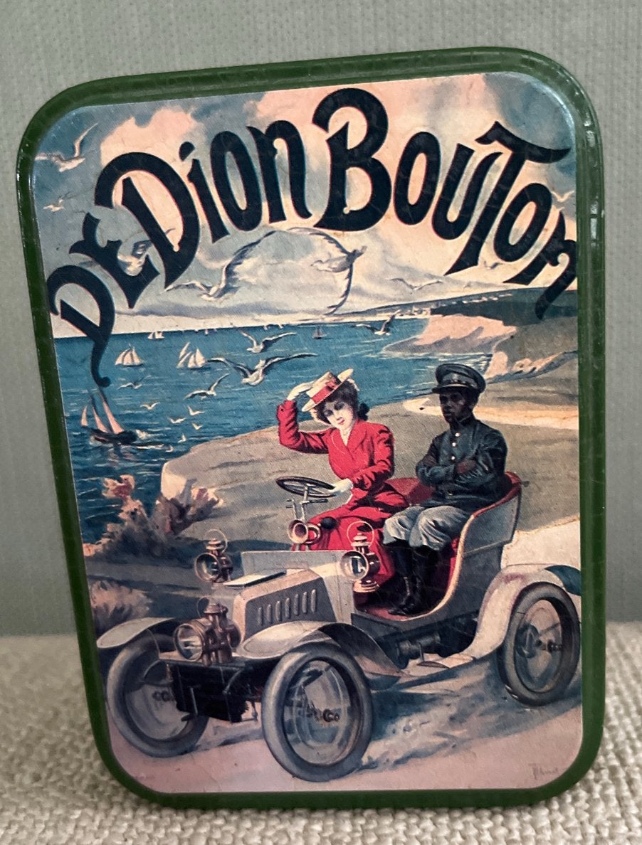 Vintage De Dion Bouton pepermuntblik, Ophalen of Verzenden, Gebruikt, Overige, Overige merken