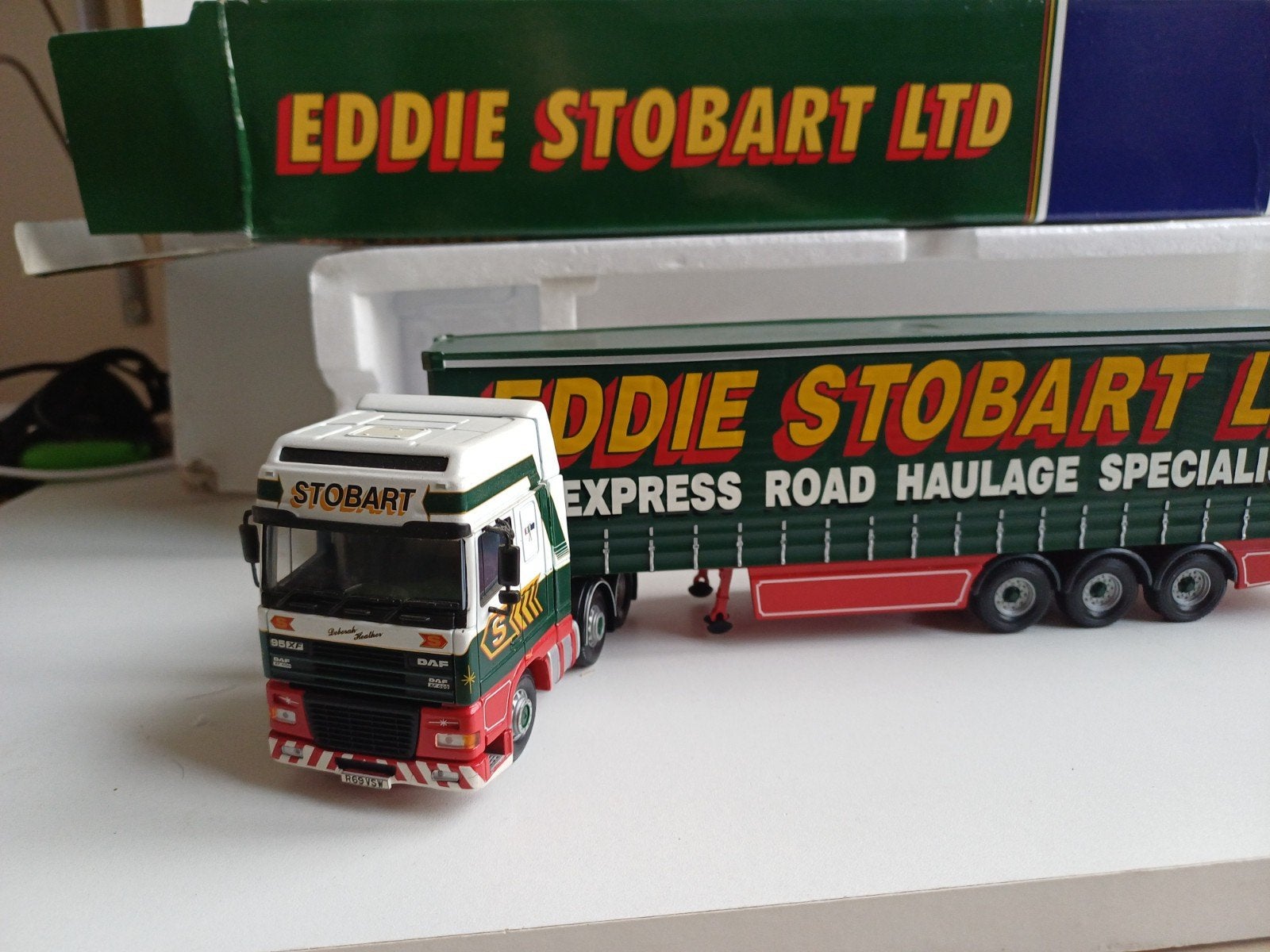 DAF XF Eddie Stobart Corgi 1:50 truck LKW, Ophalen of Verzenden, Zo goed als nieuw, Bus of Vrachtwagen, Corgi