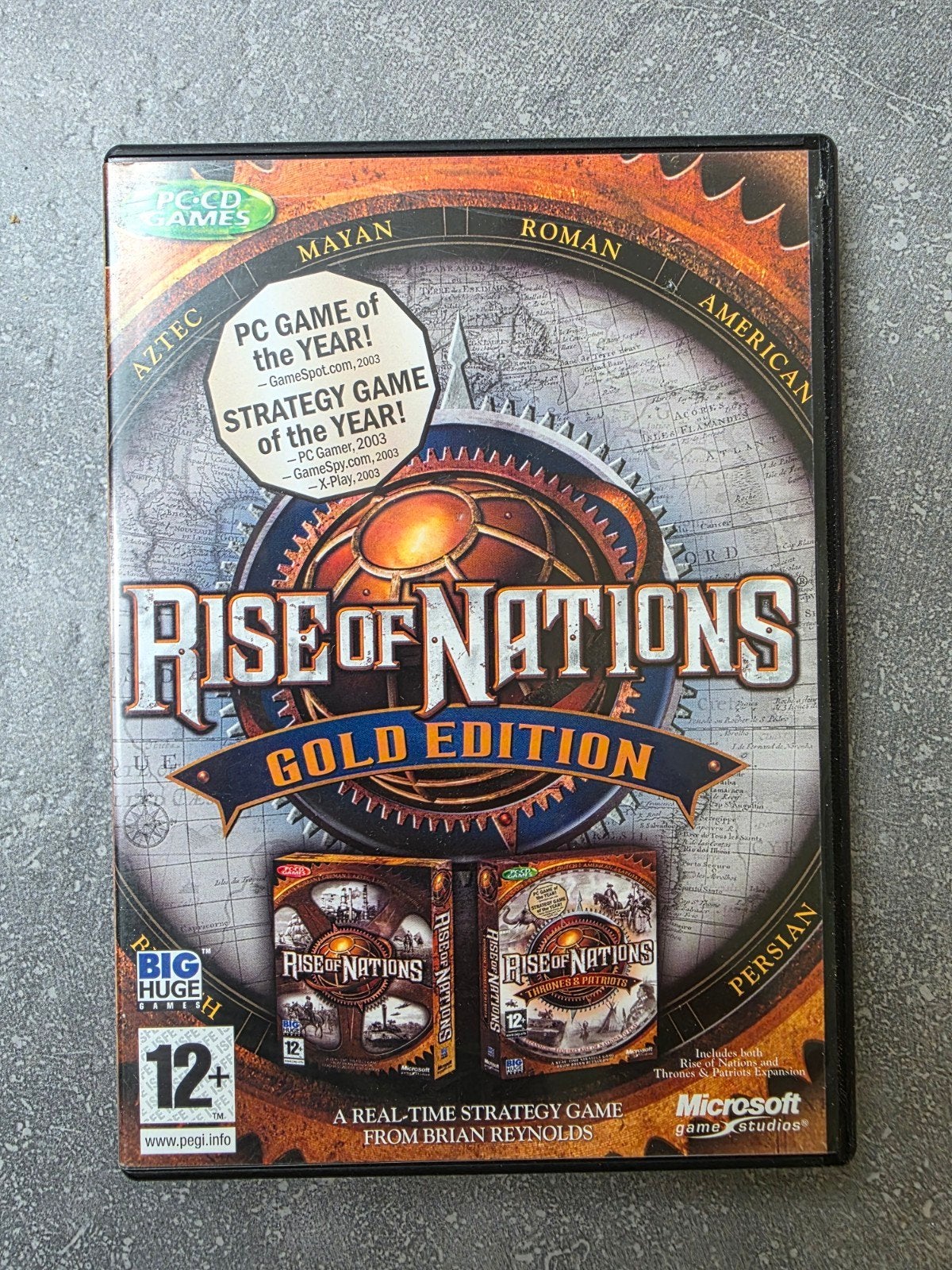 Pc game Rise of Nations gold edition

Game in een goede staa, 1 speler, Ophalen of Verzenden, Zo goed als nieuw, Strategie en Constructie