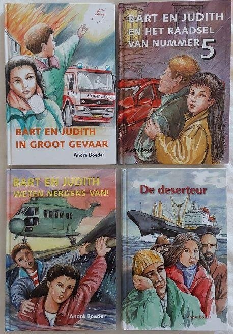 André Boeder: Bart en Judith 2, 3, 6 en De deserteur, Boeken, Ophalen of Verzenden, Gelezen
