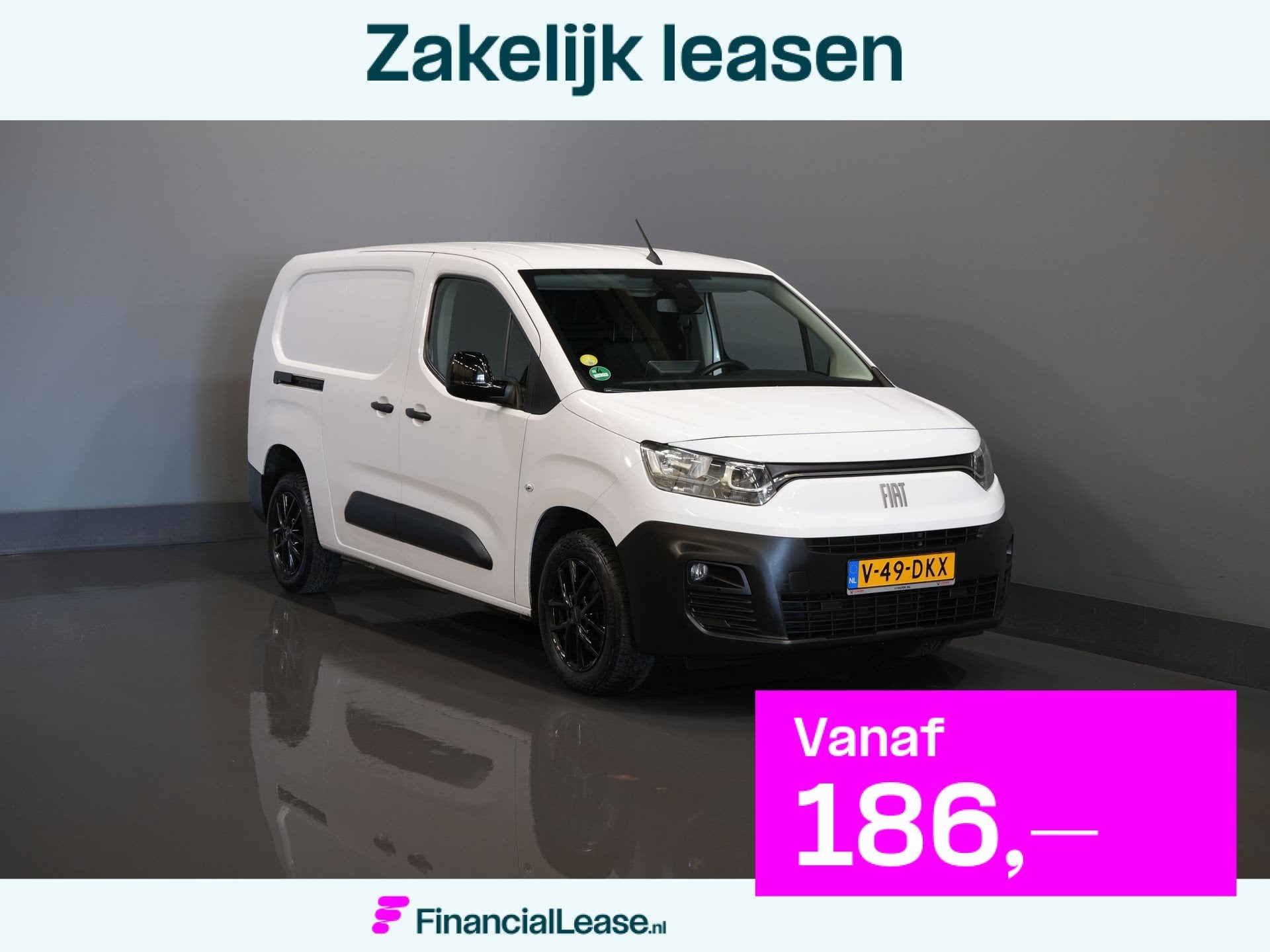 Fiat Doblò 1.5D 130 pk L2 Riem.V.V/ CarPlay/ Navi/ Camera/, Voorwielaandrijving, Stof, Gebruikt, Euro 6