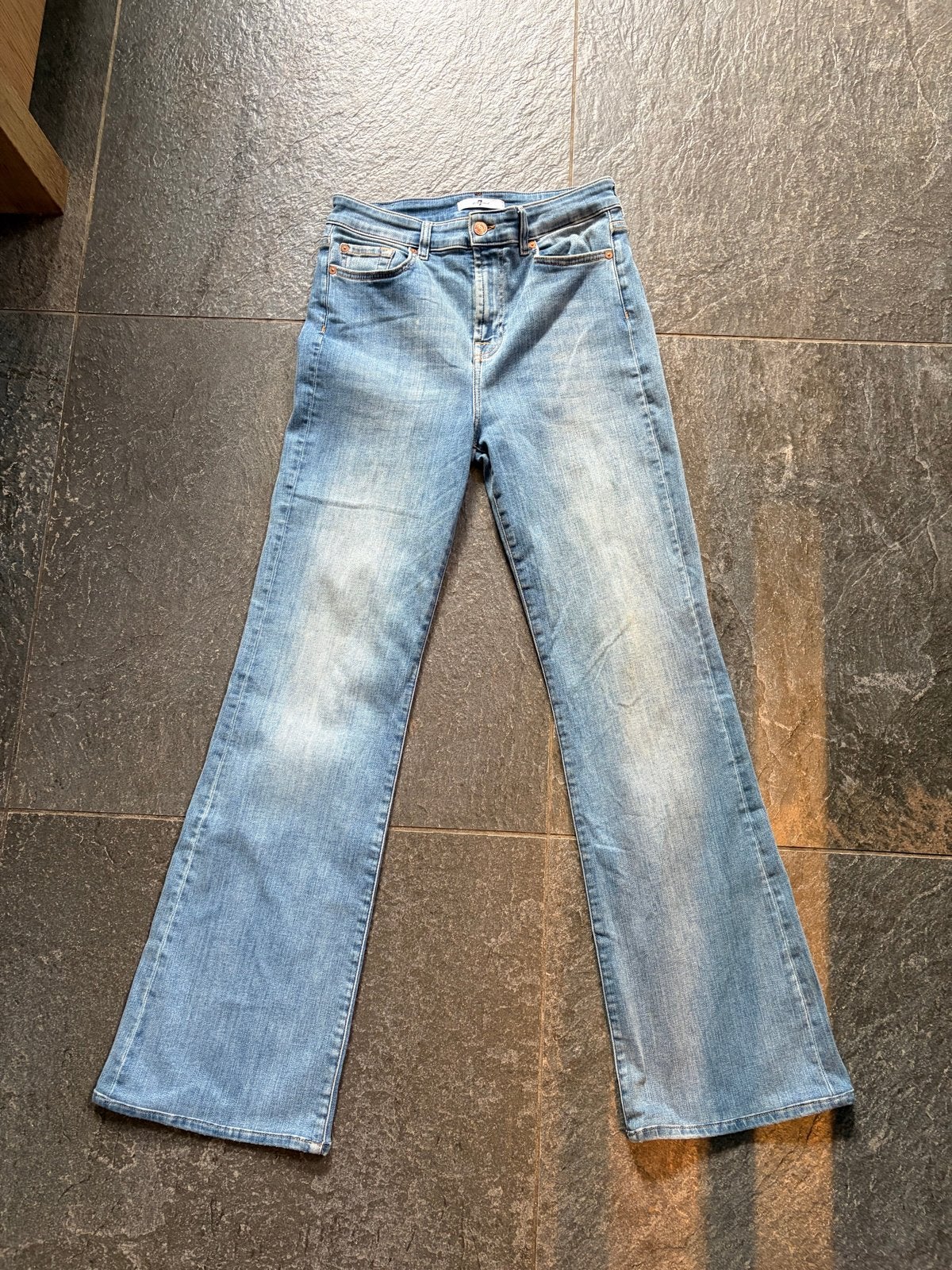 Seven for all Mankind flared jeans W30, Ophalen of Verzenden, Gedragen, Blauw, W30 - W32 (confectie 38/40)