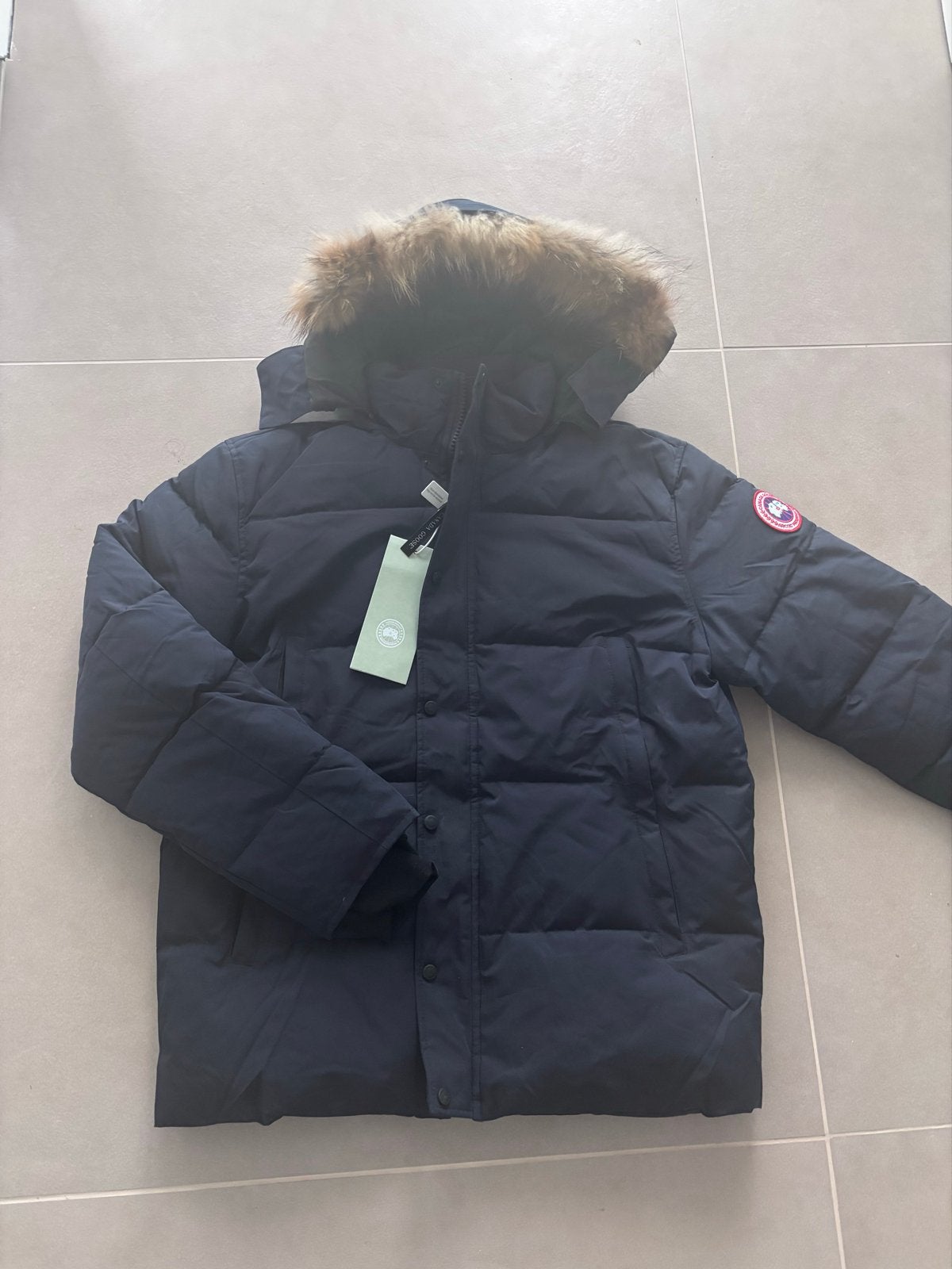 Canada Goose Puffer Jas met Bontkraag, Ophalen of Verzenden, Nieuw, Maat 52/54 (L), Blauw
