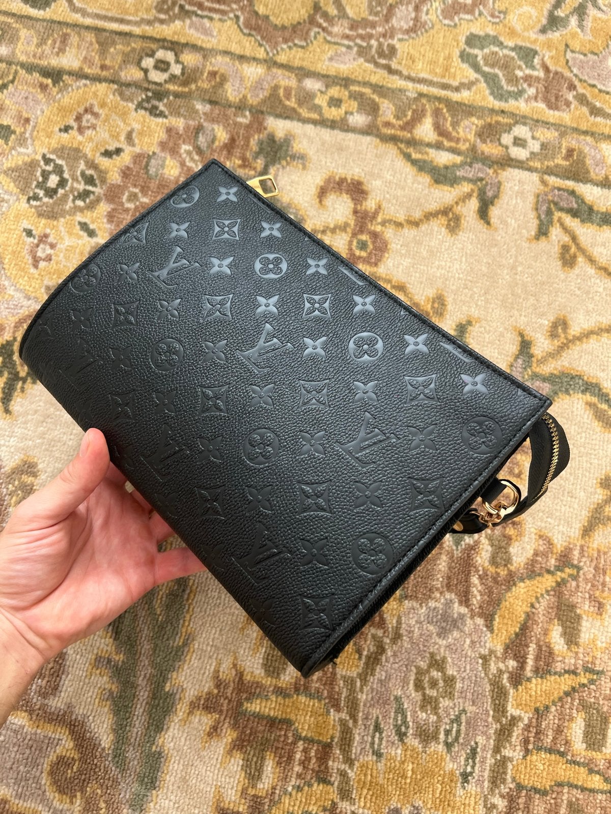 Louis vuitton clutch/ Handtas, Ophalen of Verzenden, Zo goed als nieuw, Zwart, Avondtasje