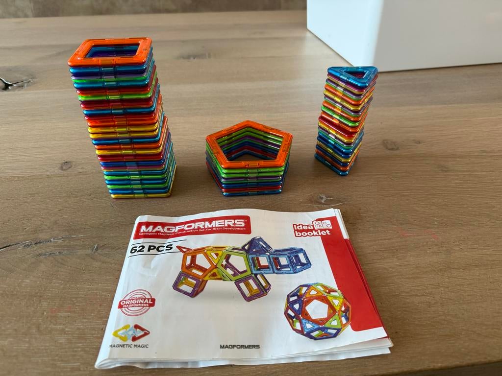 Magformers Magnetisch Bouwspeelgoed - 62 Delen, Kinderen en Baby's, Speelgoed | Bouwstenen, Ophalen, Zo goed als nieuw, Overige merken