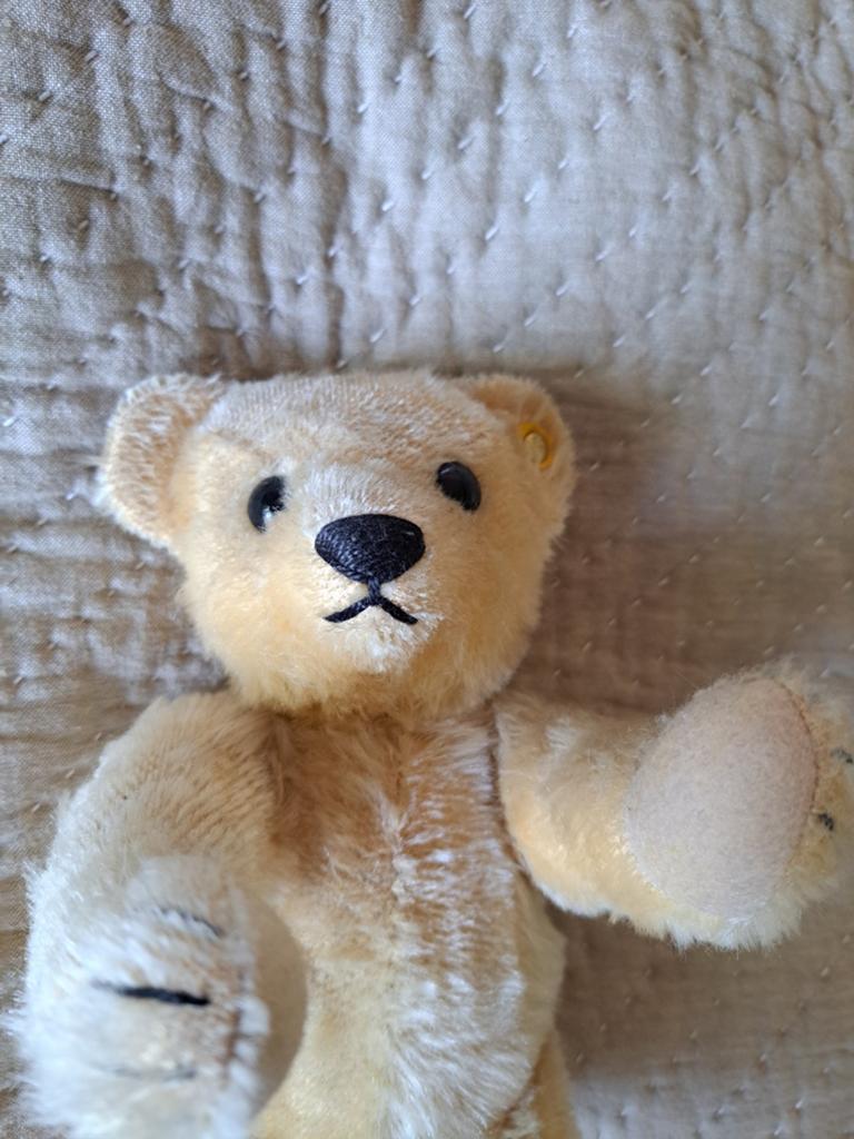 Steiff Teddybeer met knop in oor - Vintage, Verzamelen, Ophalen of Verzenden, Gebruikt