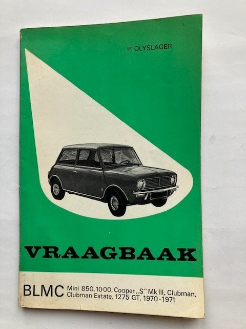 Vraagbaak BLMC Mini 850, 1000, Cooper 'S' Mk III   1970-1971, Auto diversen, Handleidingen en Instructieboekjes, Ophalen of Verzenden