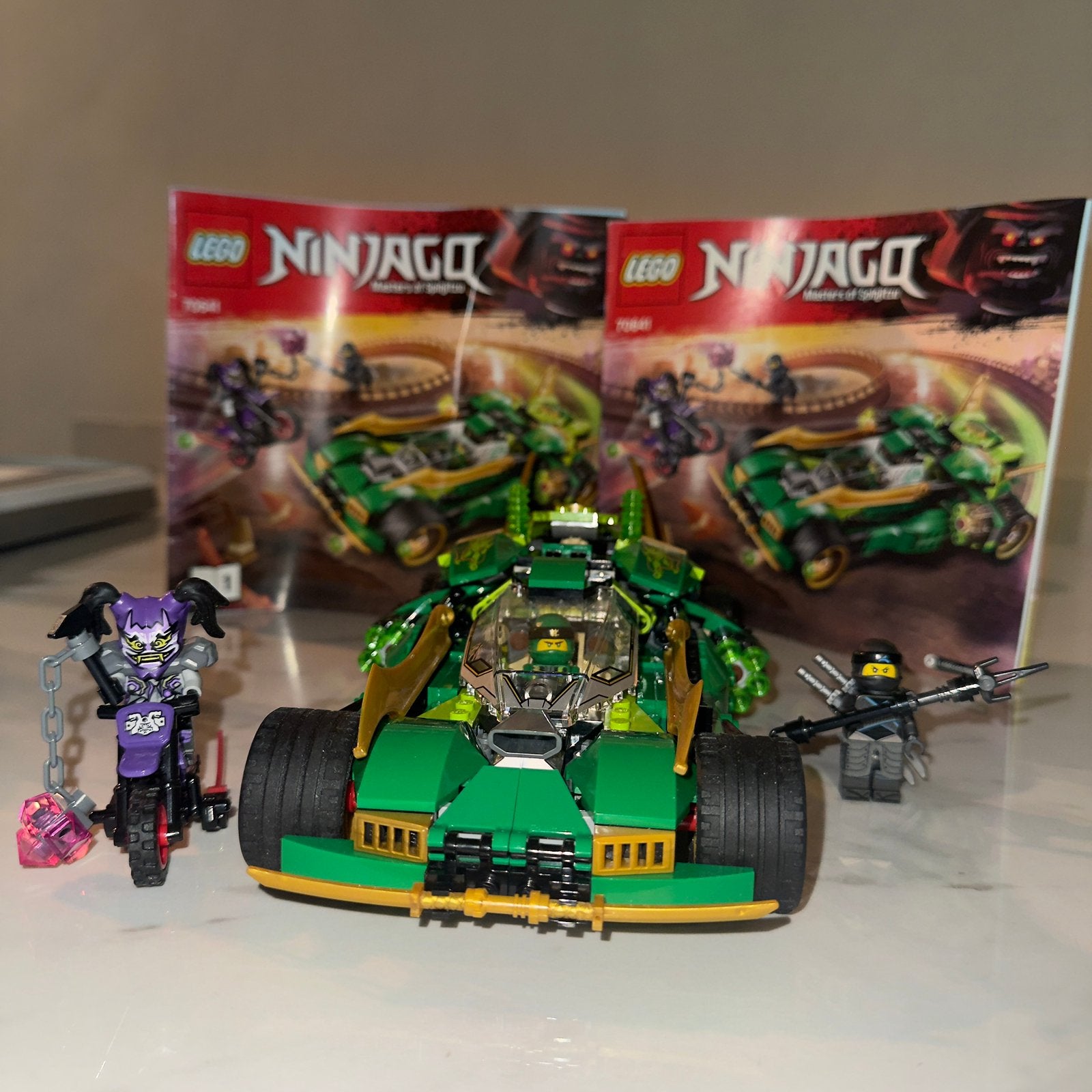 LEGO Ninjago 70641 Ninja Nightcrawler – compleet+minifiguren, Ophalen of Verzenden, Zo goed als nieuw