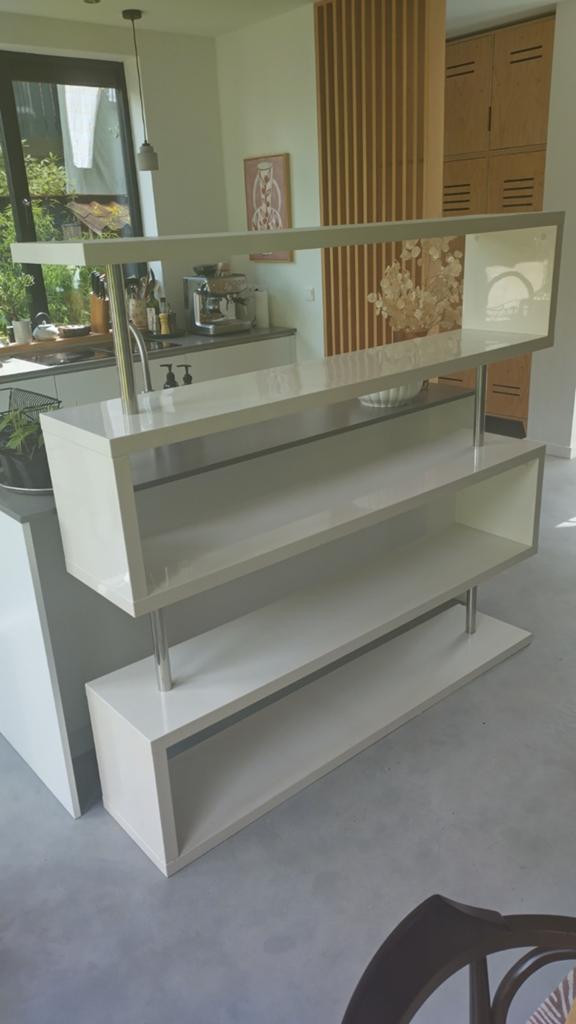 Boekenkast/ roomdivider design, Ophalen, 150 tot 200 cm, Zo goed als nieuw, 150 tot 200 cm
