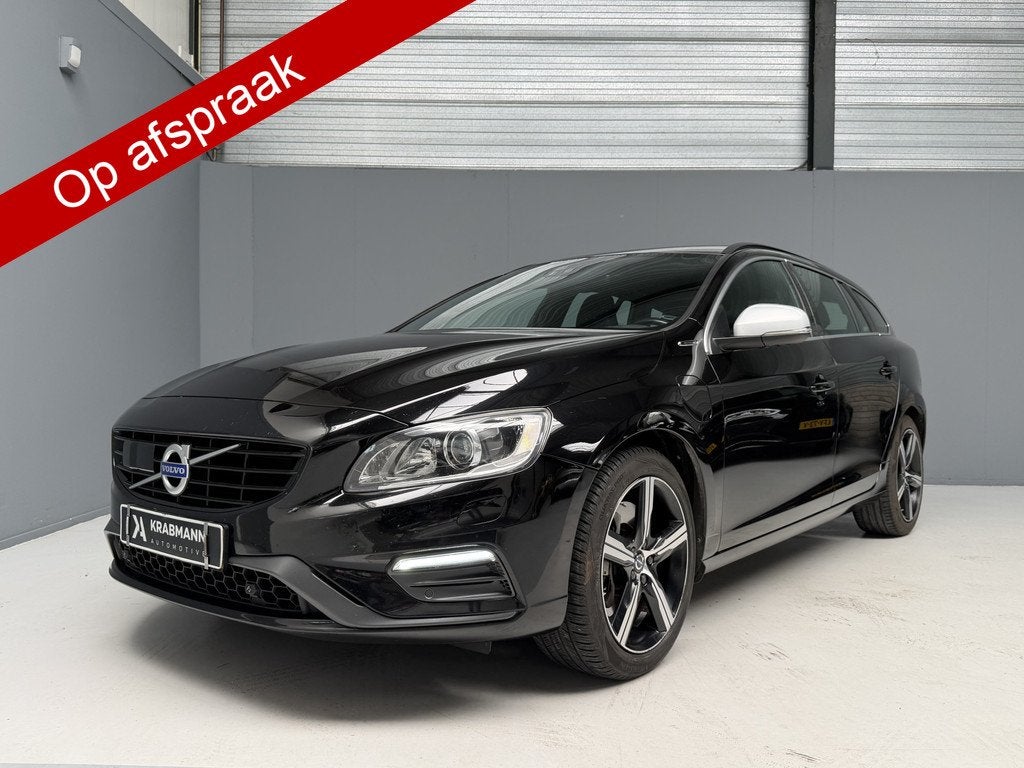 Volvo V60 2.4 D5 Twin Engine R-Design Plug-in|Nwe D-Riem|Tre, Auto's, Volvo, Automaat, 53 km, Zwart, Vierwielaandrijving