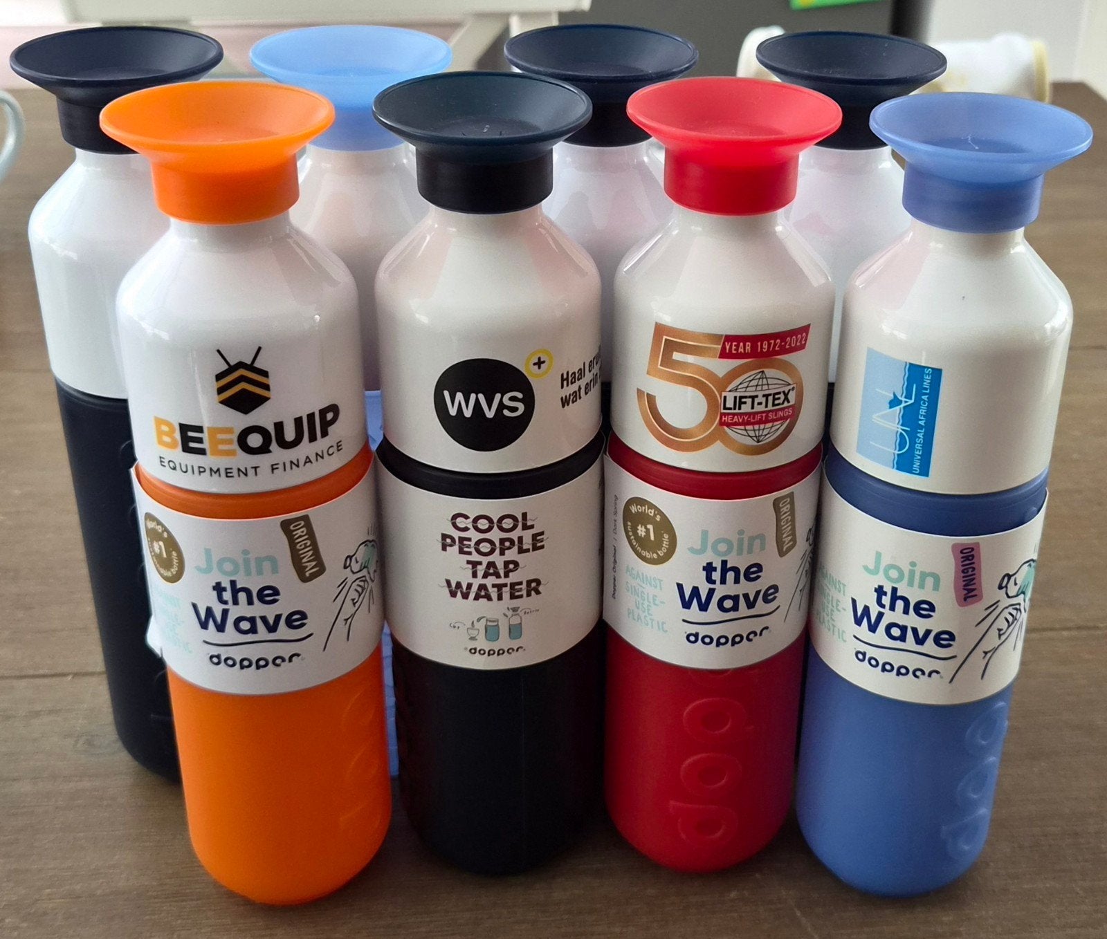 Dopper waterfles - Diverse kleuren en opdrukken, Overige typen, Kunststof, Nieuw, Ophalen of Verzenden