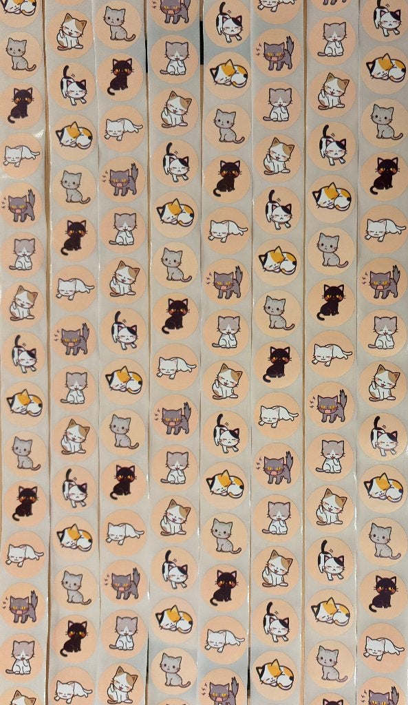 Katten, katjes stickers, Verzenden, Nieuw, Meerdere stickers
