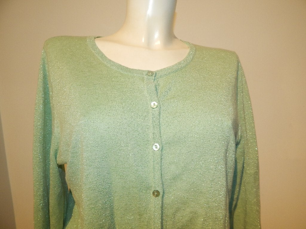 King Louie gebreid glitter vest groen zilveren glitter XL, Verzenden, Maat 46/48 (XL) of groter, Zo goed als nieuw, King Louie