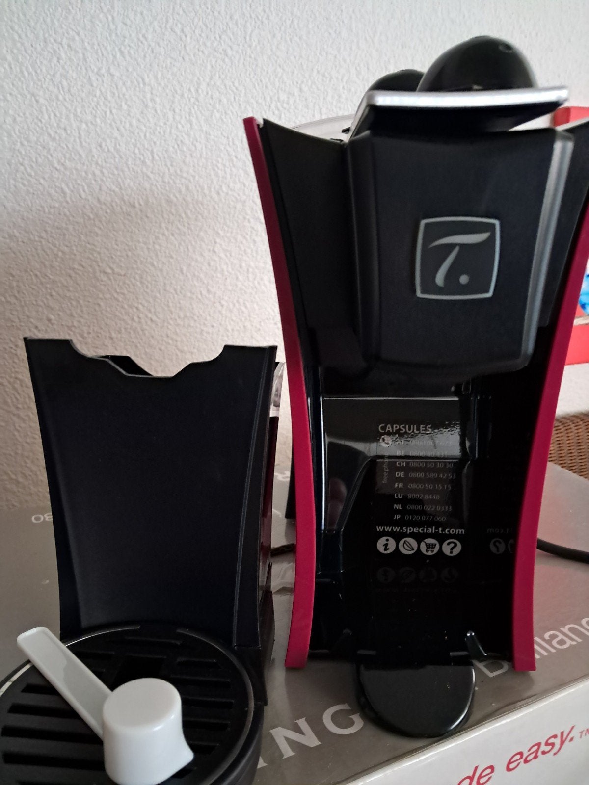 DeLonghi Special T koffiezetapparaat rood, Witgoed en Apparatuur, Koffiemachine, Ophalen of Verzenden, Zo goed als nieuw, 1 kopje
