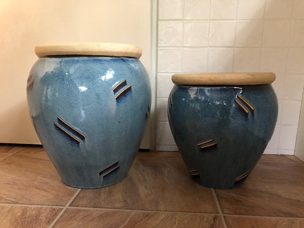 Plantenpot, Ceramisch potten,Bloembakken, Design, KiKi, Steen, Minder dan 30 cm, Rond, Nieuw