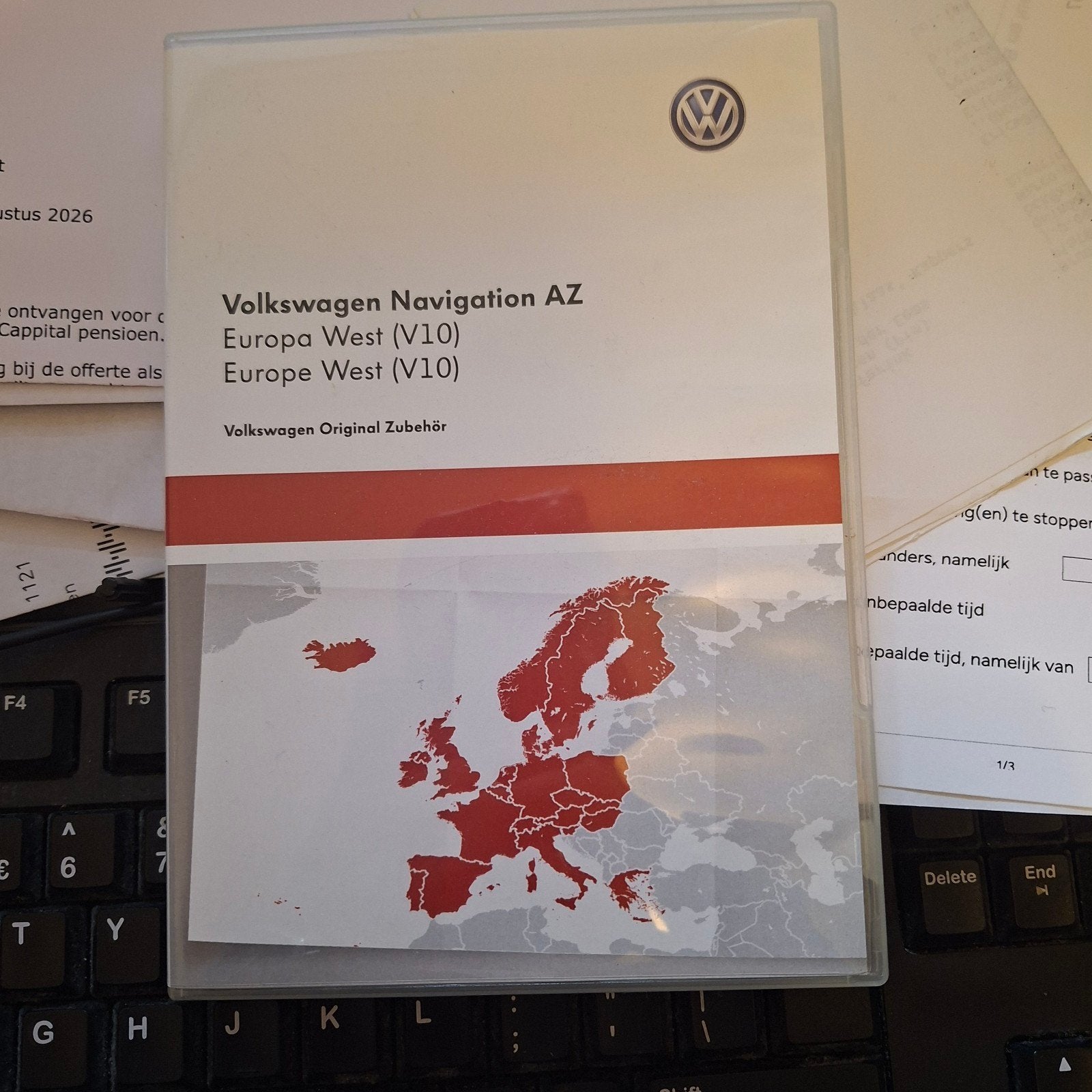 VW Navigatie AZ Europa West (V10) SD-kaart, Ophalen of Verzenden, Zo goed als nieuw