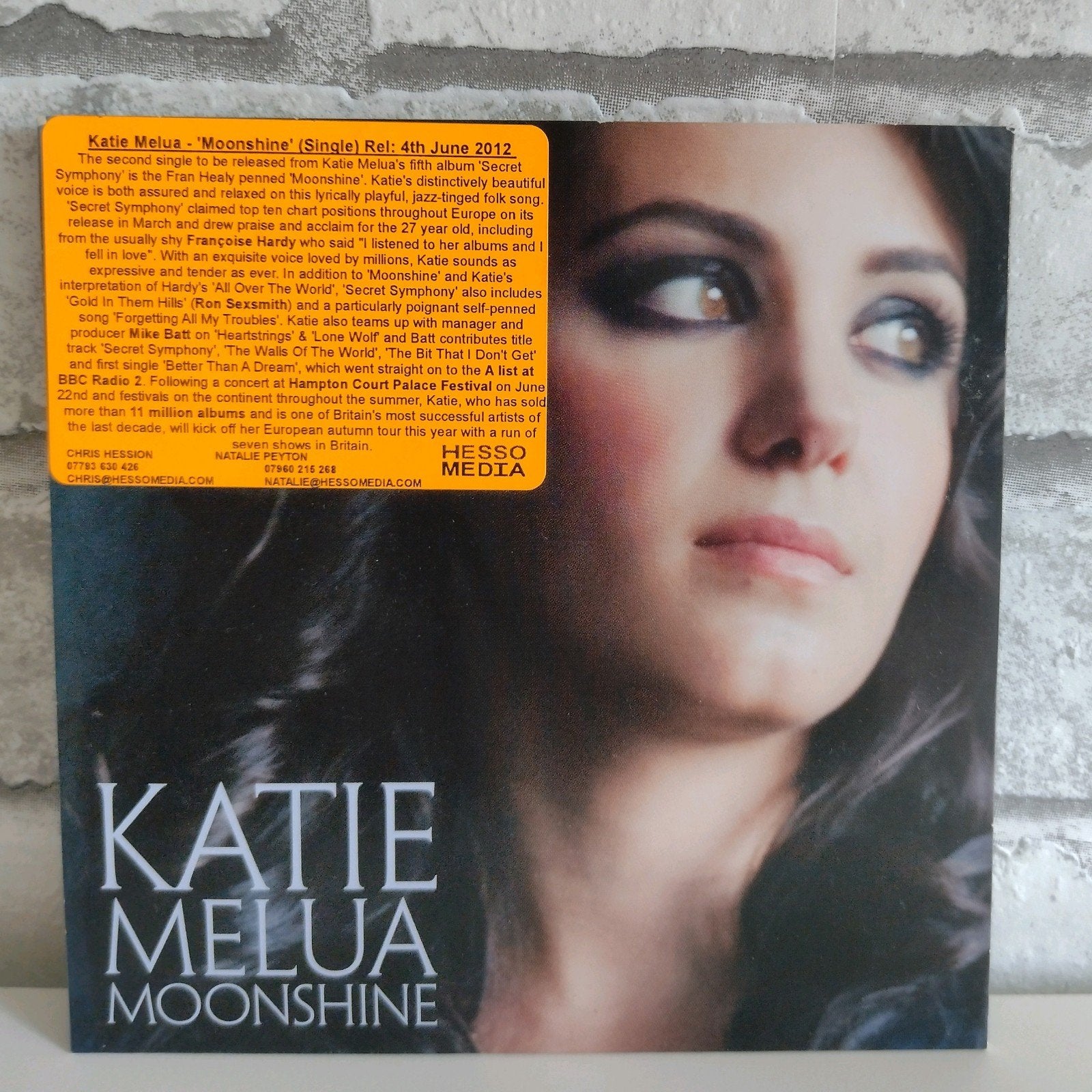 PROMO CD Single Katie Melua - Moonshine, Cd's en Dvd's, Cd Singles, Ophalen, Wereldmuziek, Promo, Zo goed als nieuw