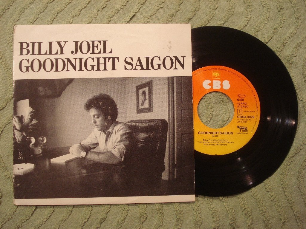 Billy Joel 7" Vinyl Single: ‘Goodnight Saigon’ (Nederland), Ophalen of Verzenden, Zo goed als nieuw, 7 inch, Pop