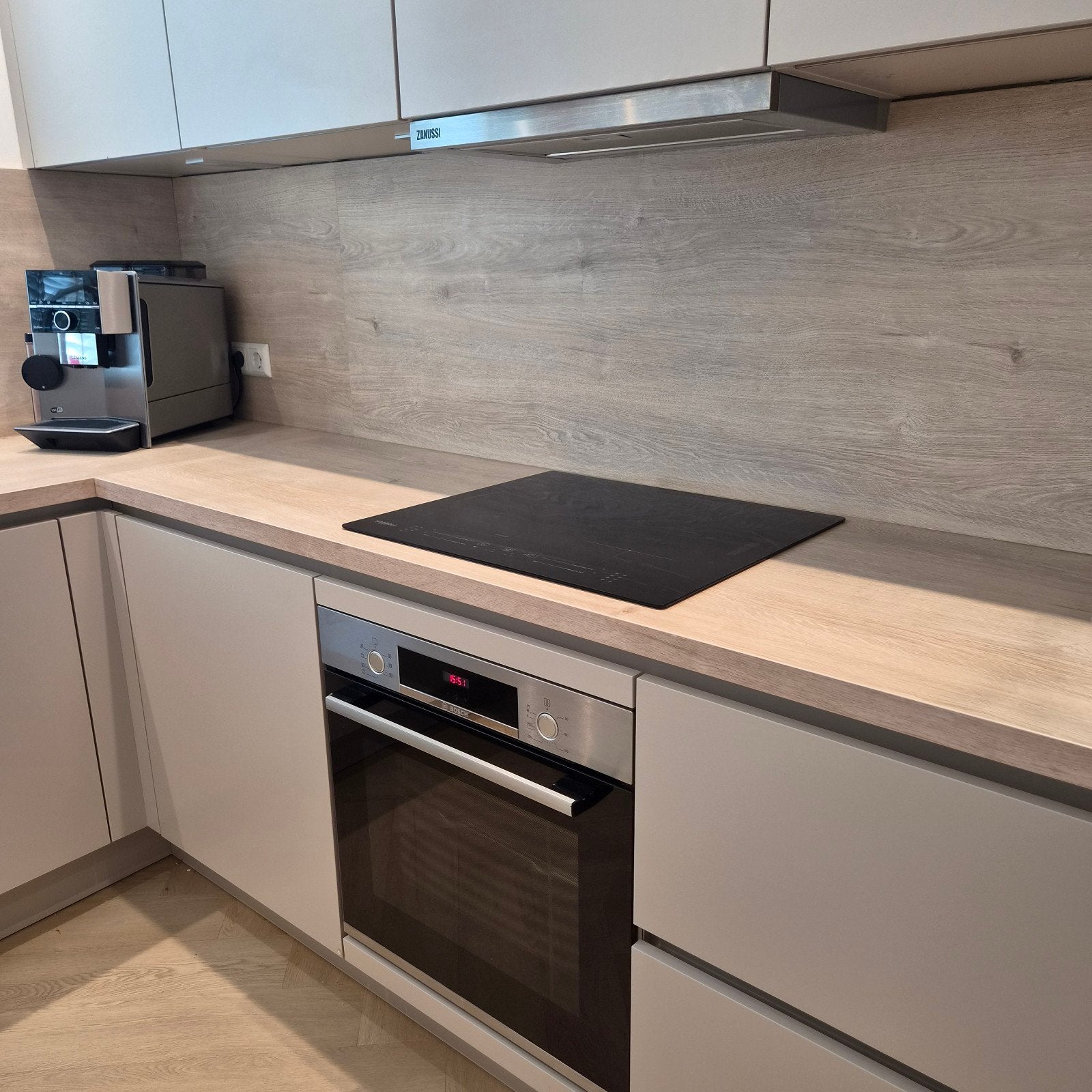 Whirlpool kookplaat en Bosch inbouw oven - Z.G.A.N., Ophalen, 60 cm of meer, 4 kookzones, Zo goed als nieuw