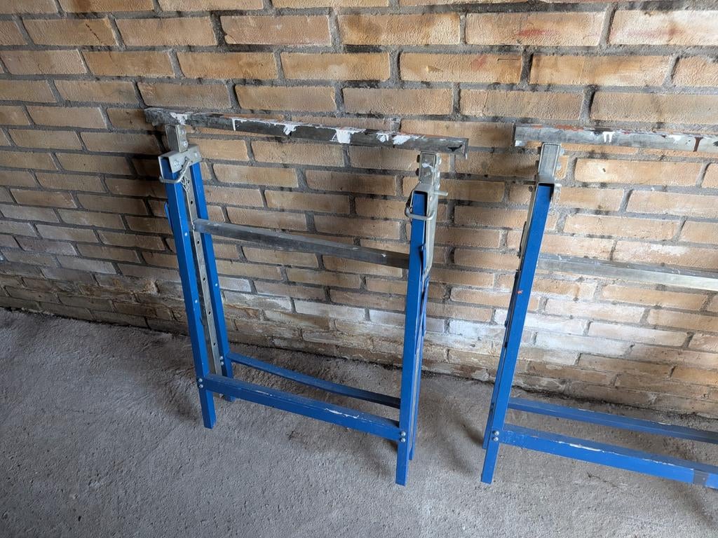 Set van 2 schragen verstelbare, Ophalen of Verzenden, Gebruikt, Overige typen, 2 tot 5 meter