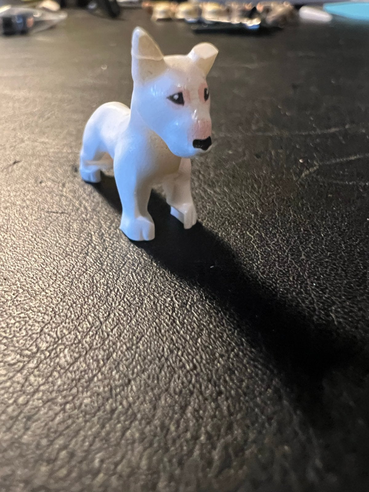 Brickmania 3D geprinte Bull Terrier - mist oor, Ophalen of Verzenden, Gebruikt, Overige merken