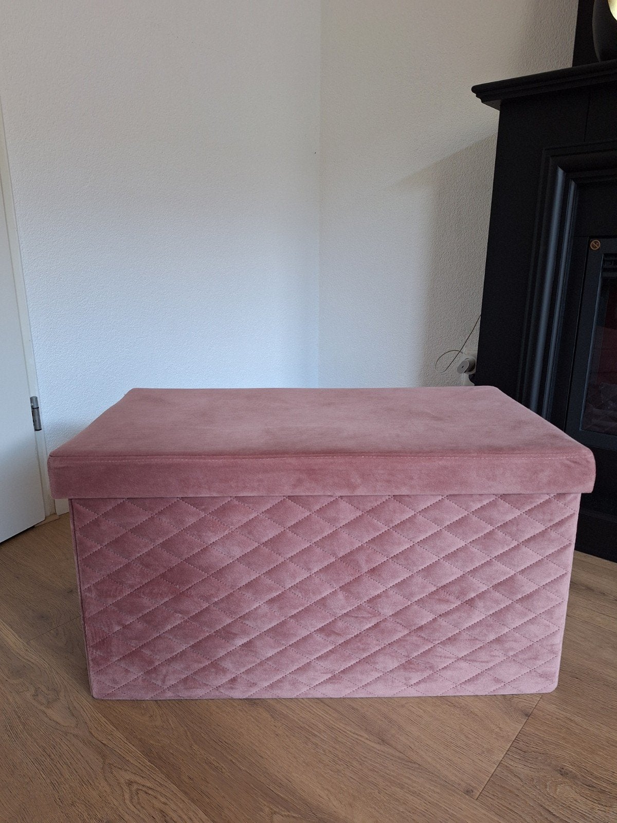 Roze poef met opbergruimte, Huis en Inrichting, Ophalen