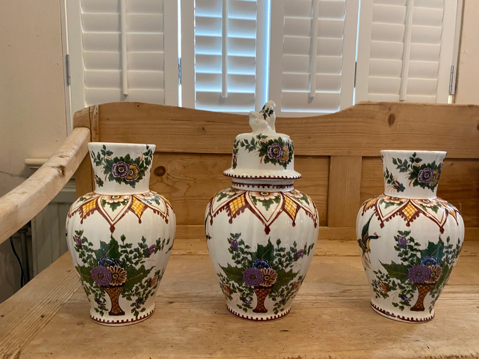 Decoratief vintage driedelig kaststel, Ophalen of Verzenden