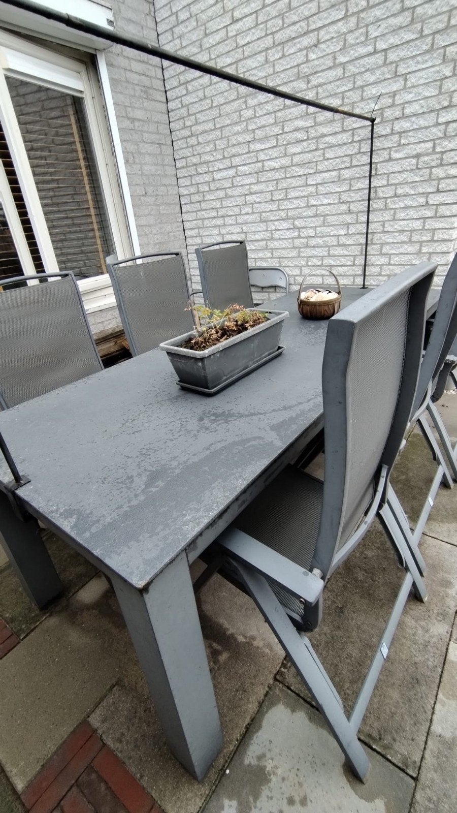 Intratuin tuinset:, Ophalen, Gebruikt, 6 zitplaatsen, Aluminium