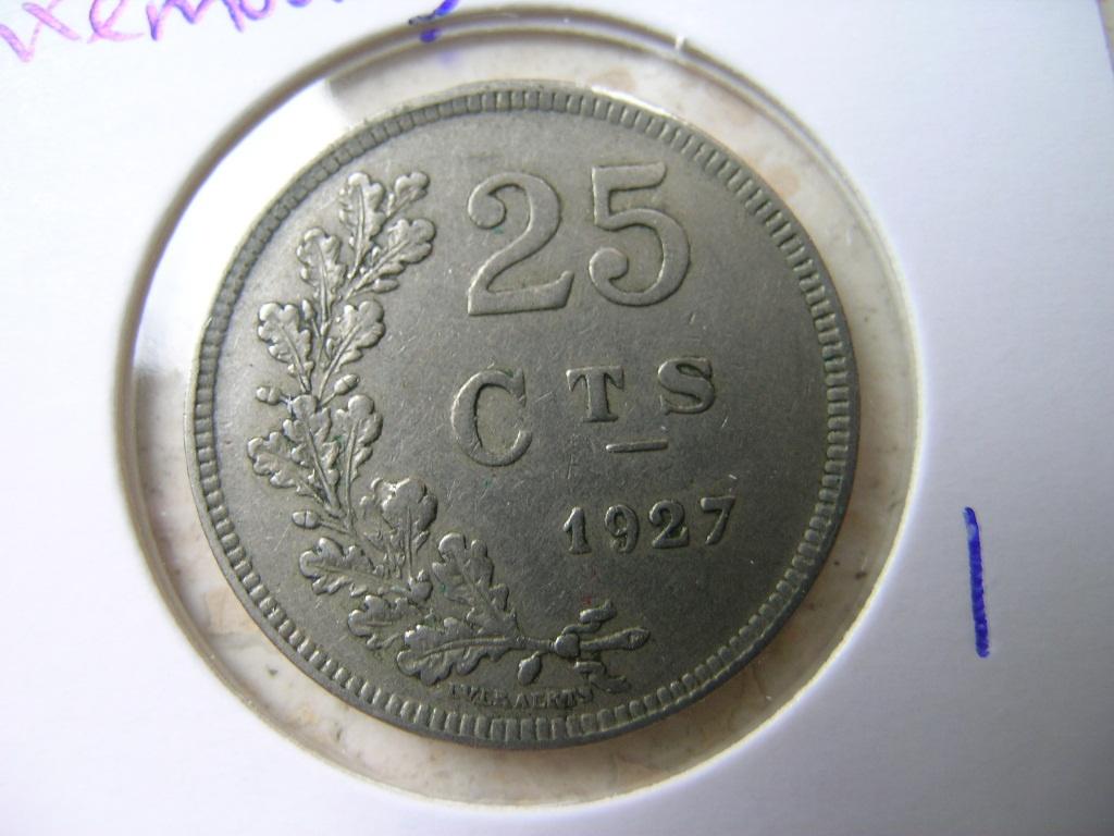 25 Centimes 1927 Luxemburg (nr 1), Ophalen of Verzenden, Overige landen, Losse munt