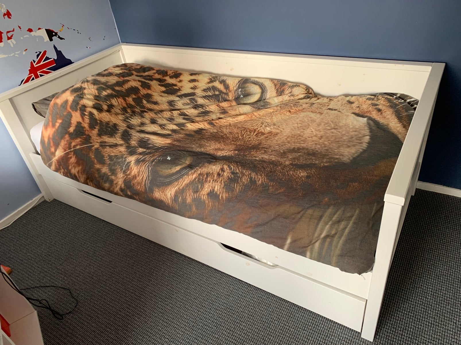 Bed/bedbank incl. Lade, Ophalen, Zo goed als nieuw, 180 cm of meer, 85 tot 100 cm