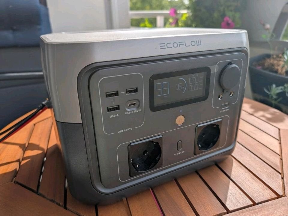 EcoFlow River 2 Max 512Wh powerstation, Ophalen of Verzenden, Zo goed als nieuw