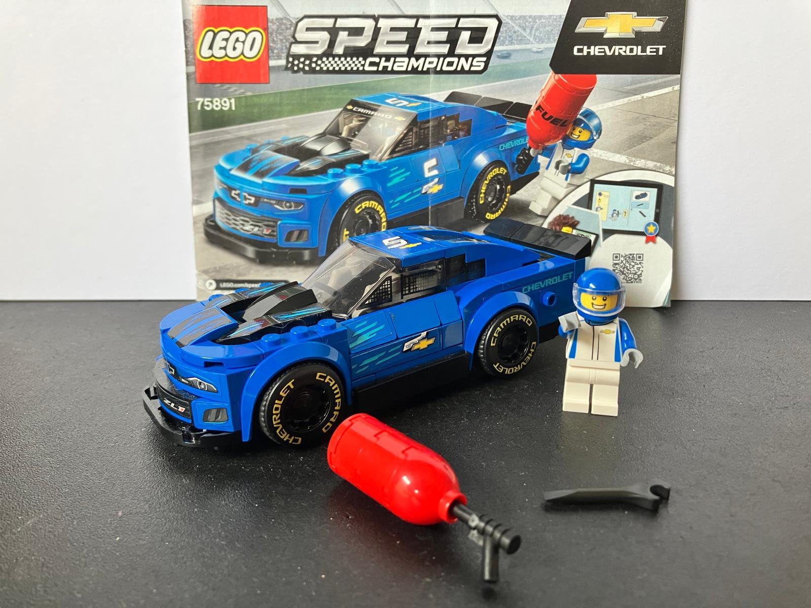 Lego set Chevrolet Camaro ZL1 race car 75891, Lego, Compleet, Zo goed als nieuw, Complete set