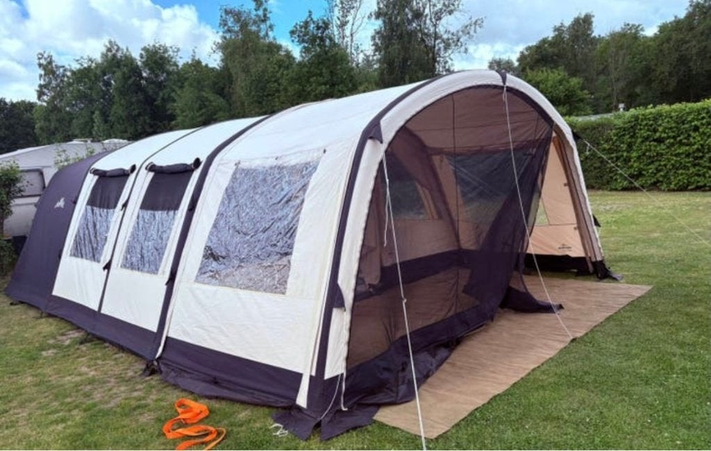 Obelink Miami 6 TC Easy Air, Caravans en Kamperen, Ophalen, Zo goed als nieuw, Tot en met 6