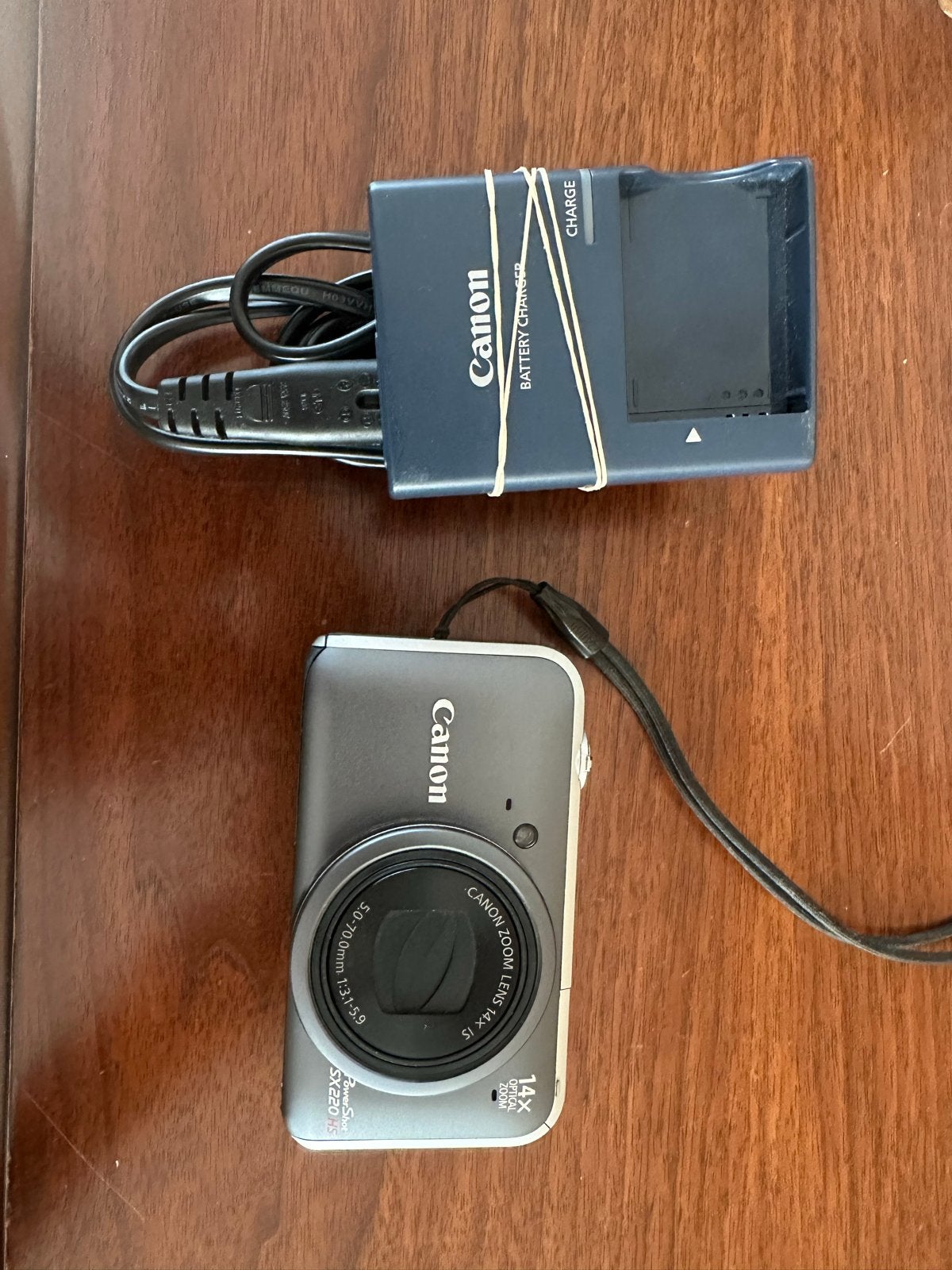 Canon PowerShot SX220 HS Compactcamera met 14x Optische Zoom, Ingebouwde flitser, Gebruikt, Canon, Ophalen of Verzenden