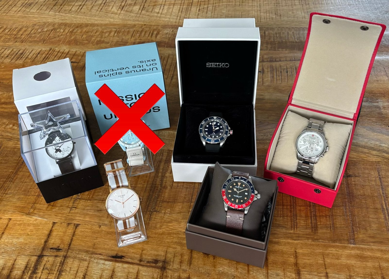 Horloge collectie, Ophalen of Verzenden, Zo goed als nieuw, Staal, Overige merken