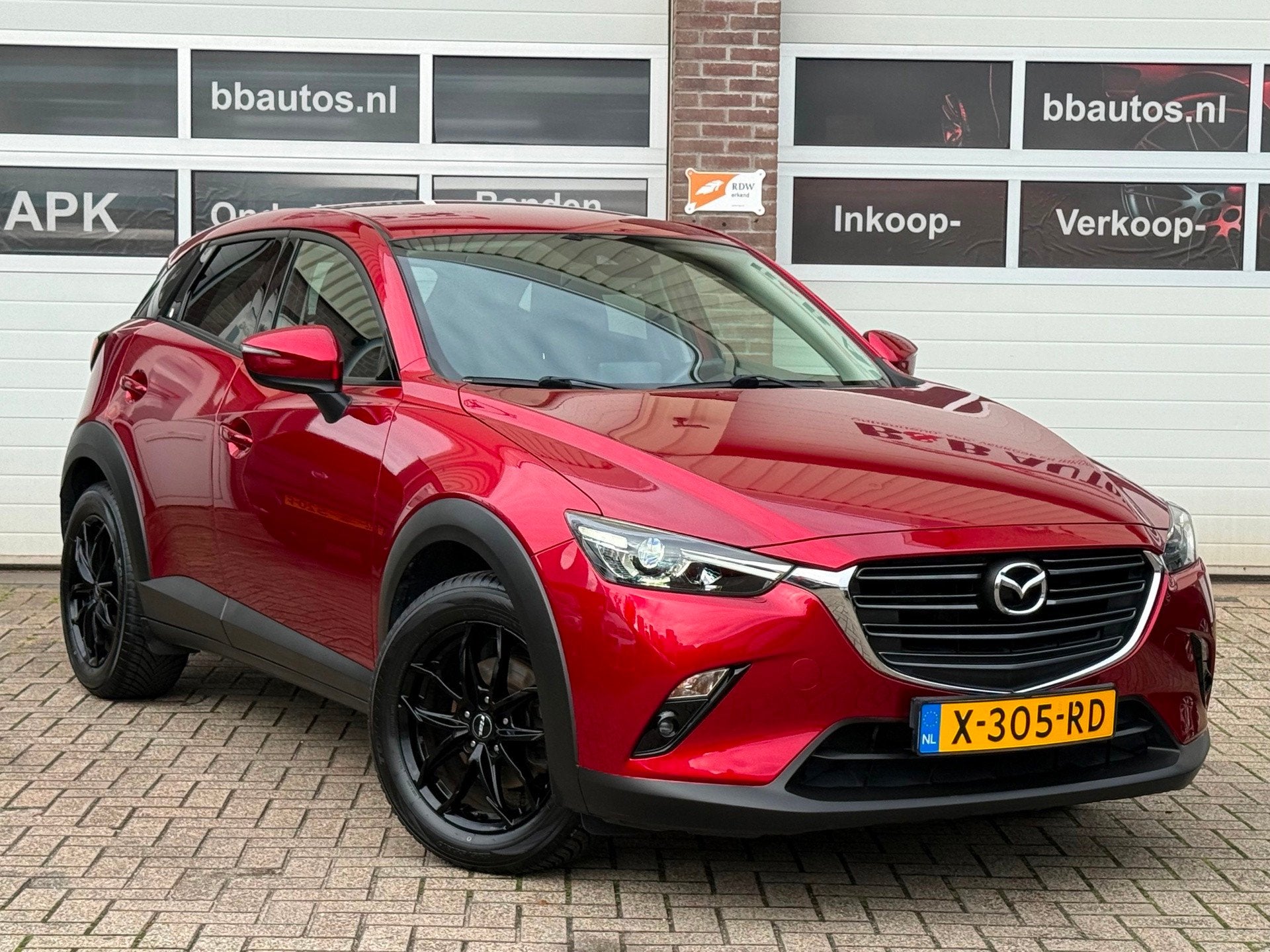 Mazda CX-3 2.0 SkyActiv-G 120 SkyLease GT Pdc Navi Cruise, Auto's, Stof, 4 cilinders, Handgeschakeld, SUV of Terreinwagen