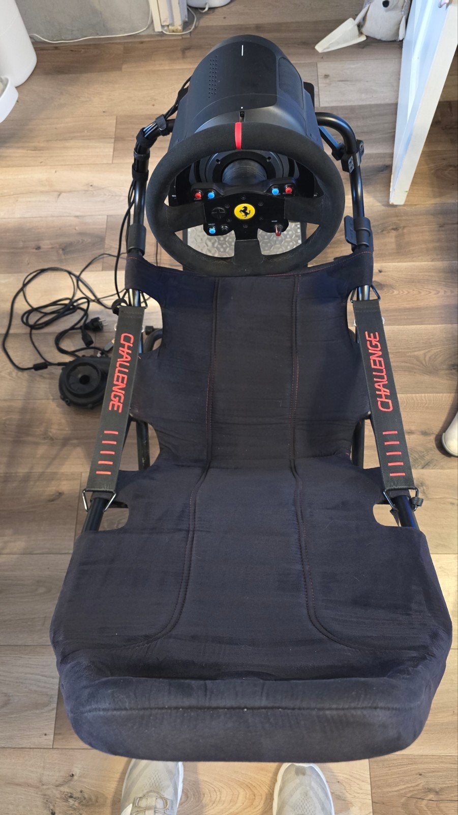 Complete Thrustmaster Setup:T-GT, T-LCM, 599XXEVO, Playseat, Spelcomputers en Games, Ophalen, Gebruikt