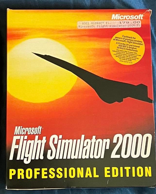 Microsoft Flight Simulator 2000 Professional Edition Big Box, Gebruikt, 1 speler, Ophalen of Verzenden, Vanaf 3 jaar