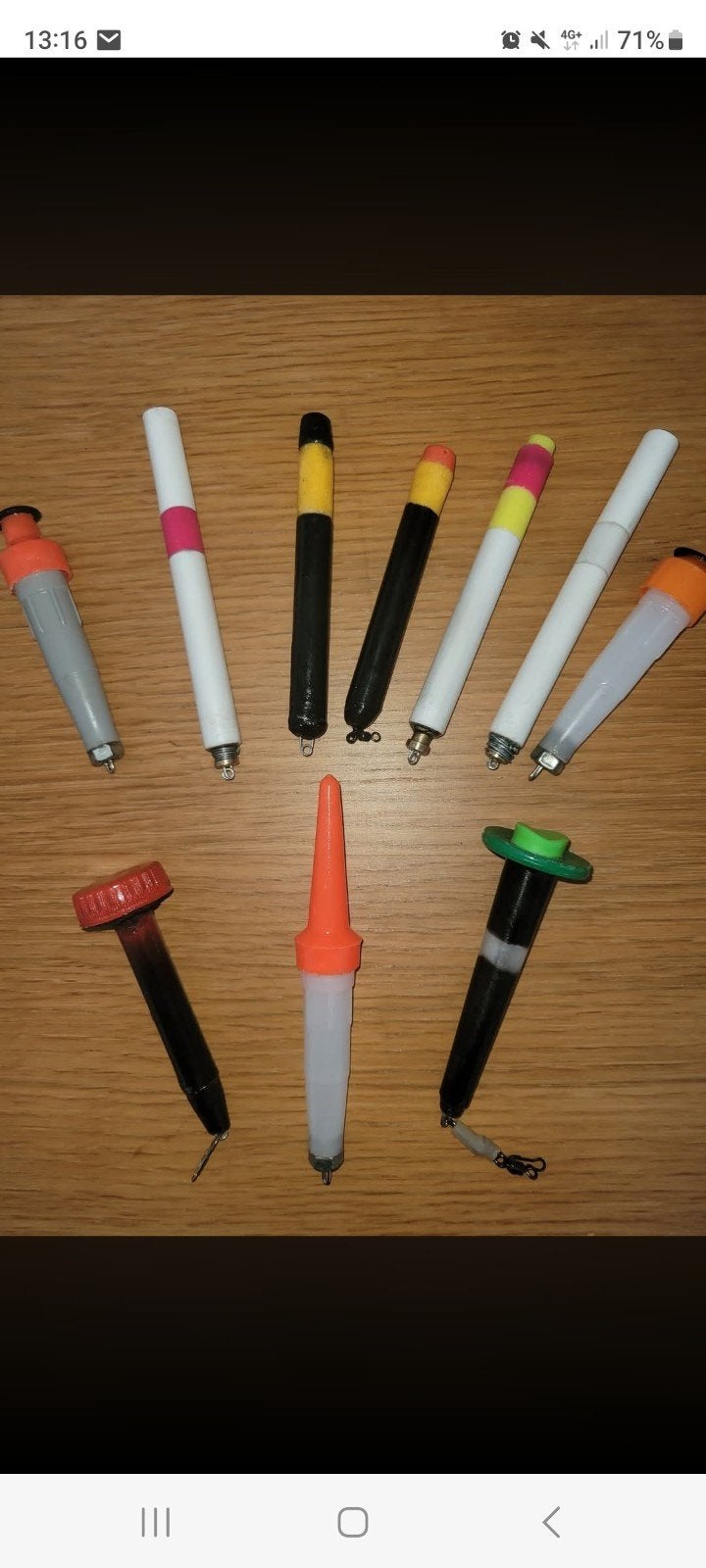 Zelf geloden paddestoel dobbers 10 cm, 6-8 gram, Ophalen of Verzenden