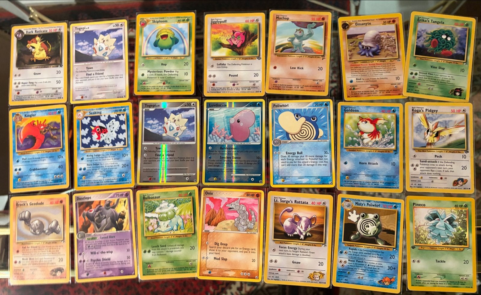 Foto 5 van Vintage Engelse Pokémon kaarten collectie