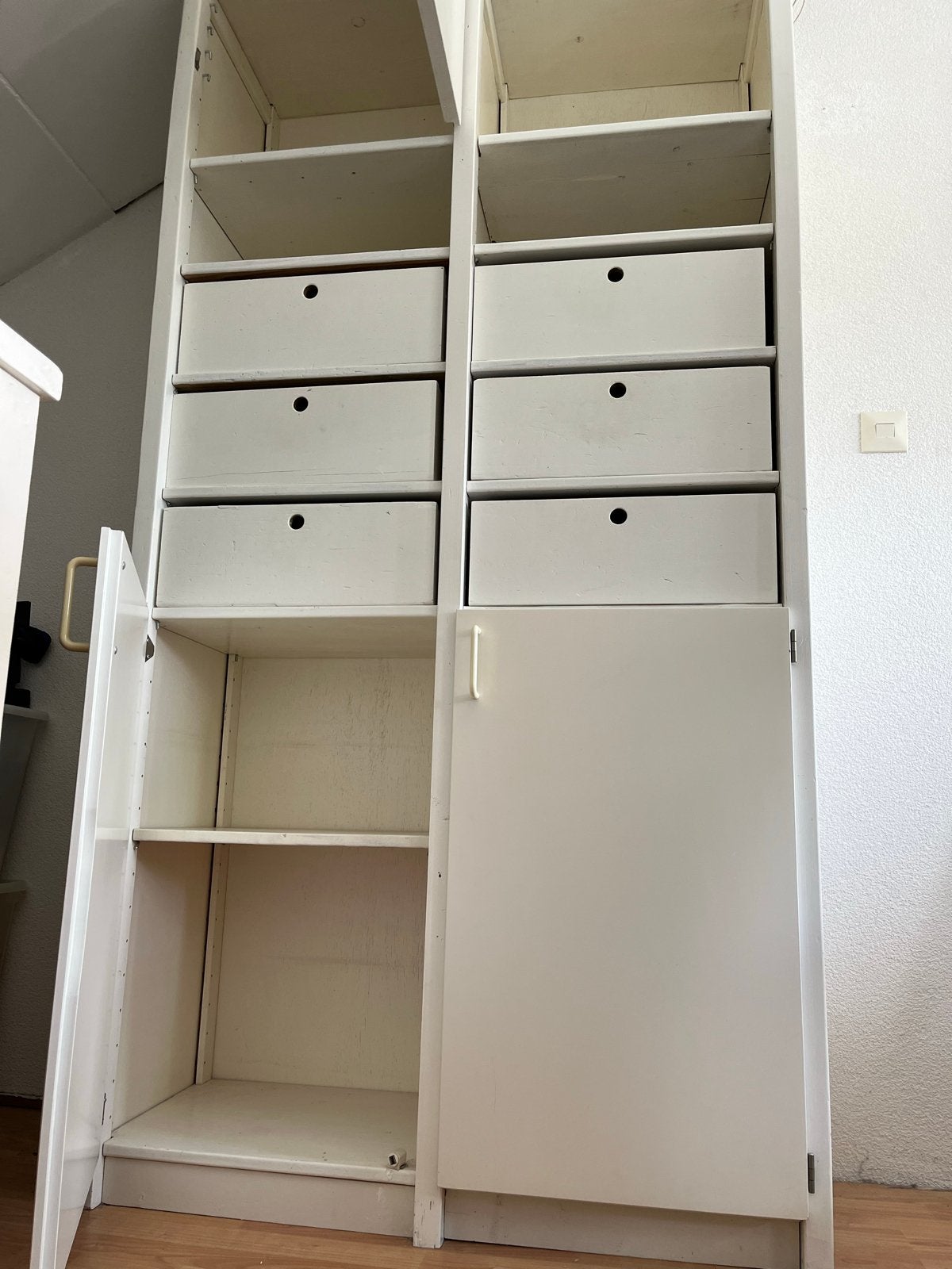 Lundia kast met lades en deuren, Ophalen, Gebruikt, 100 tot 150 cm, 200 cm of meer
