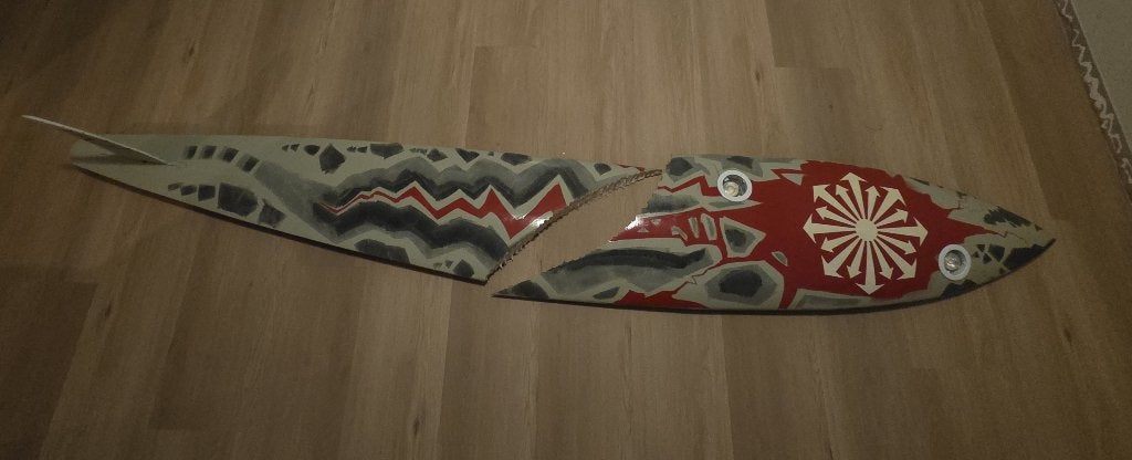Plafondlamp met surf thema, Ophalen, Zo goed als nieuw