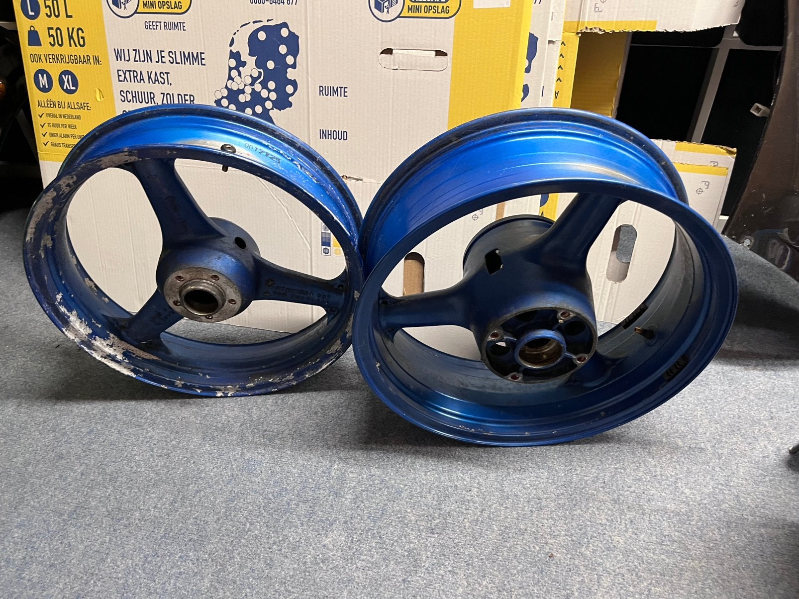 Velgenset kawasaki zx6r 1998-2002, Ophalen