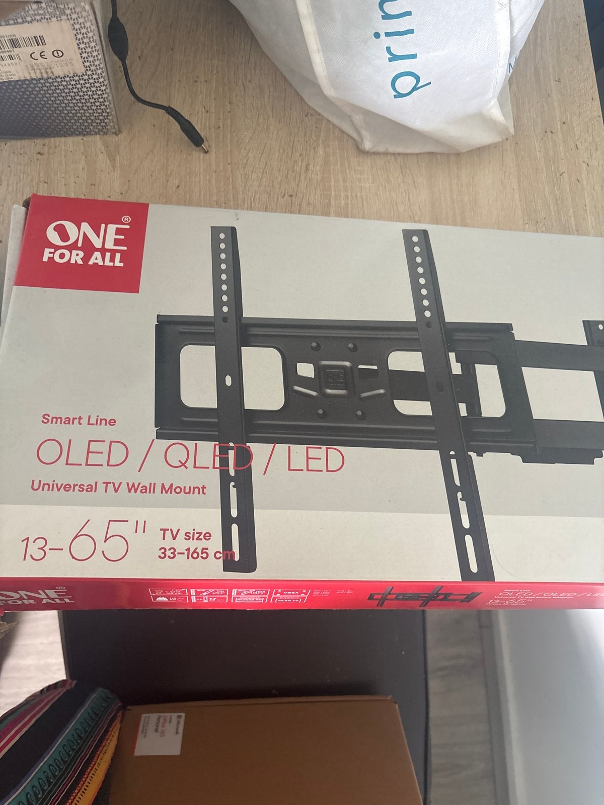 One For All Universele TV Muurbeugel 13-65 inch, Verzenden, Nieuw